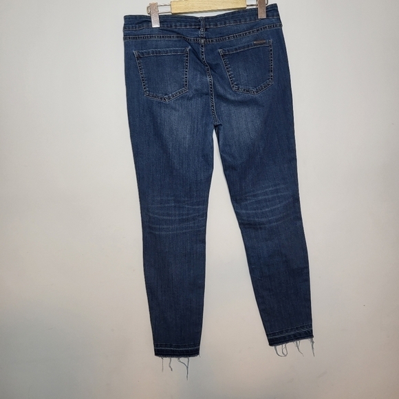 Ricki Revolution Slim Ankle Frayed Hem Jeans Size 6 - Picture 5 of 10